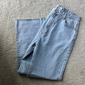 Princess Polly straight wide leg jeans tagged size 10 fit 29-31 waist best